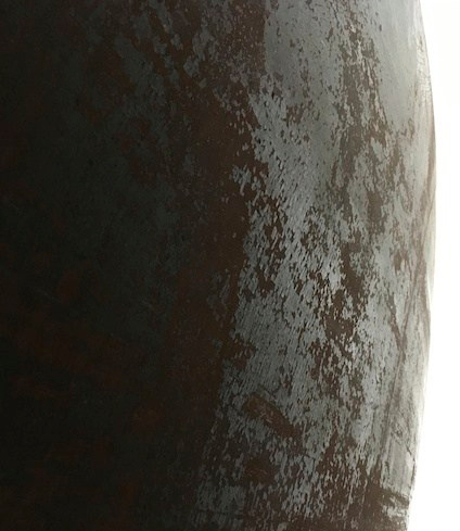 Close-up of Richard Serra sculpture